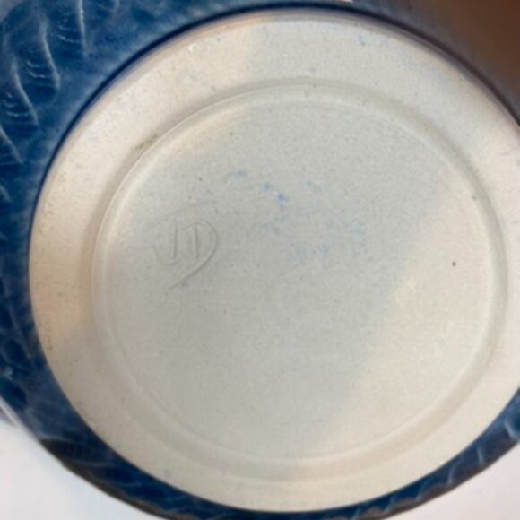 Studio Pottery Bowl Signed JD Crystal Bottom And Crystalline Grazed Blue Green - Picture 11 of 13